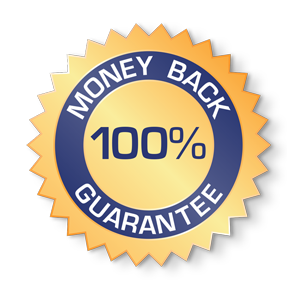 100% Money back guarantee seal