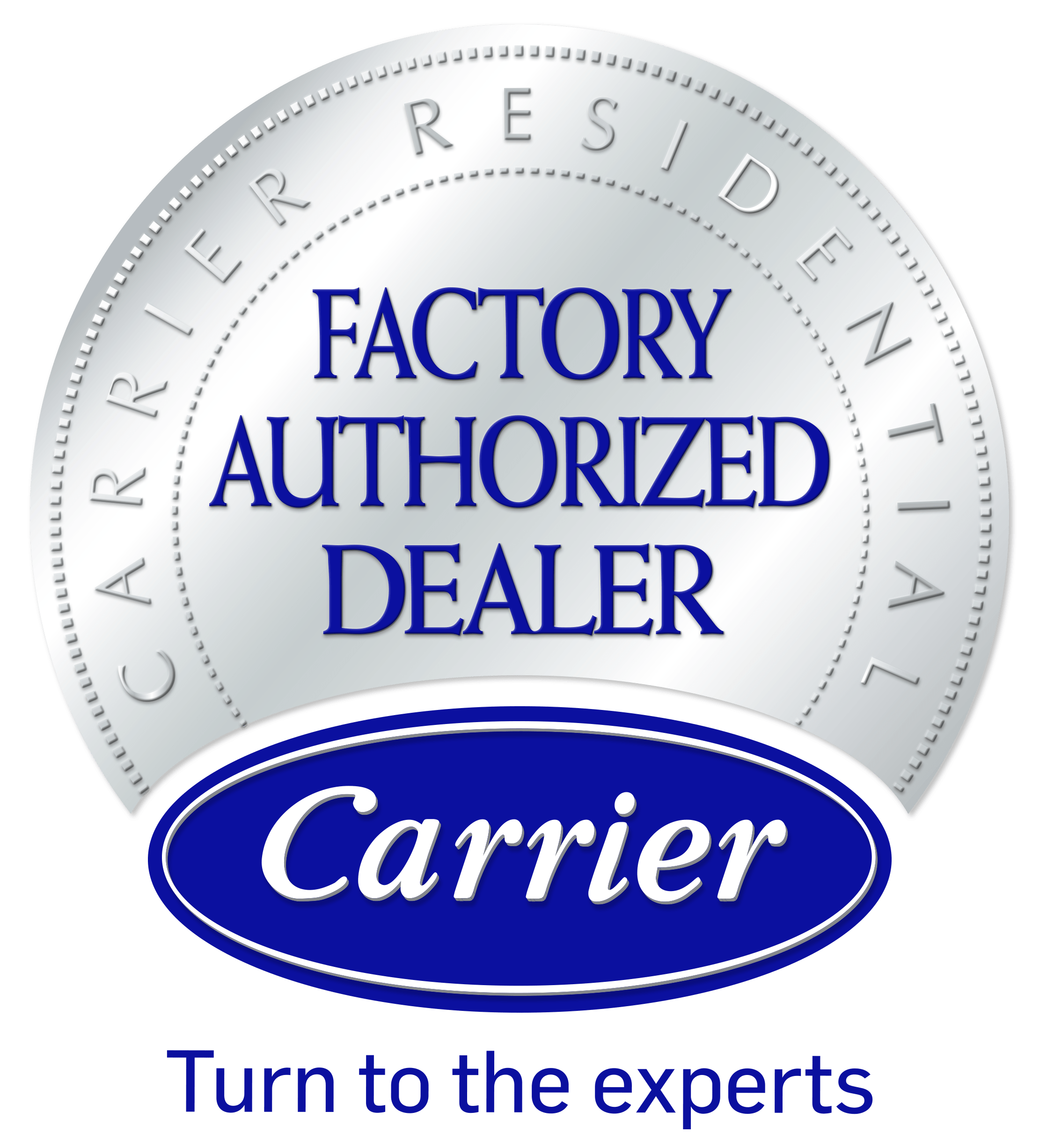 Carrier Factory Authorized Dealer seal